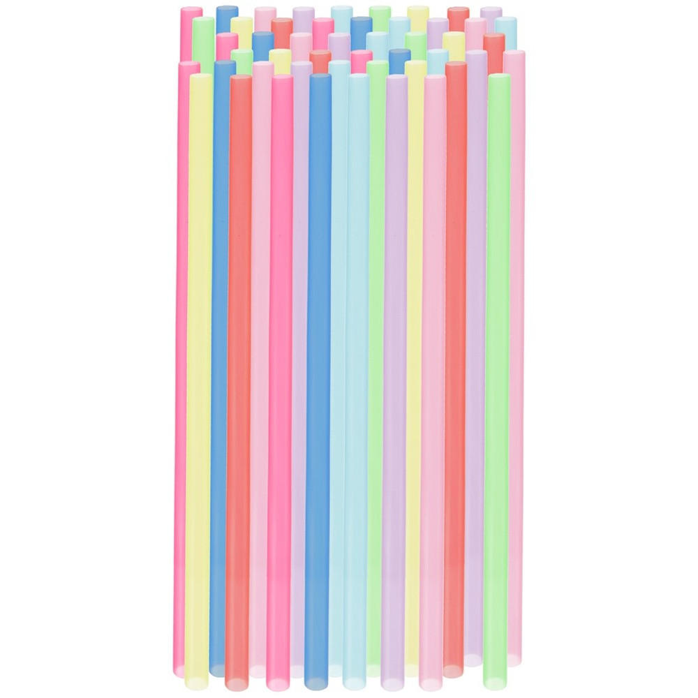 TRINKHALME wiederverwendbar 50-er Set Transparent - Transparent/Multicolor, Kunststoff (0.7/22cm) - Orion 