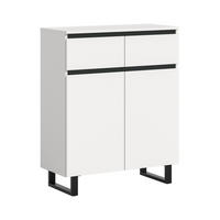 KOMMODE TOMASA (B/H/T: ca. 80/99/36 cm) in weiß/weiß - Weiß, Holzwerkstoff (80/99/36cm)