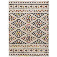 HOCHFLORTEPPICH Weiß Kasbah 160/230 cm - Multicolor/Weiß, Naturmaterialien/Textil (160/230cm) - Atticgo