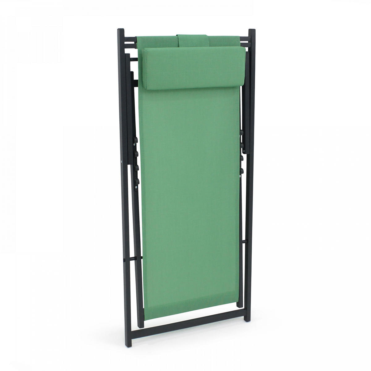 LIEGESTUHL 2-tlg., Grün - Grün, Metall (61/74/102cm) - Oviala