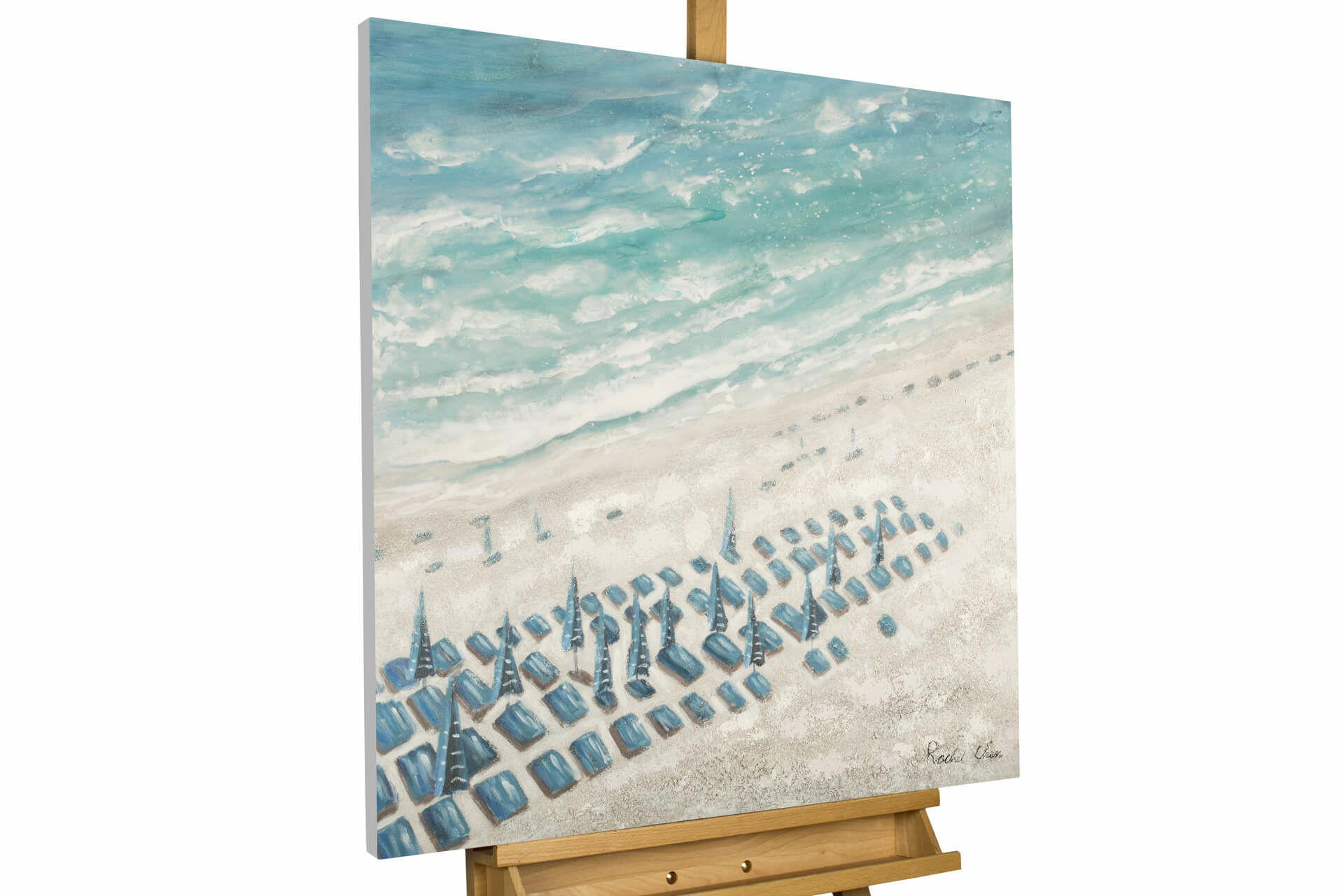 KUNSTLOFT OLEJOMALBA 80/80 cm, Moře a pláž