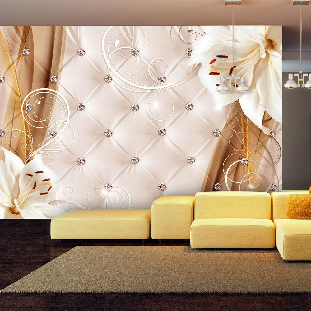 SELBSTKLEBENDE FOTOTAPETE 392/280 cm - Beige/Braun, Kunststoff/Textil (392/1cm) - KUNSTLOFT