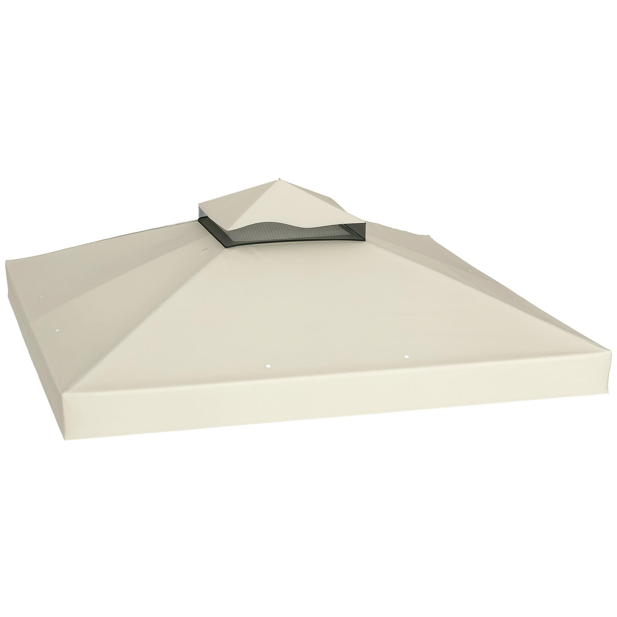 ERSATZDACH für Pavillon DE-05884 3/3 m Cremeweiß - Creme, Textil (300/1/300cm) - ComfortXL