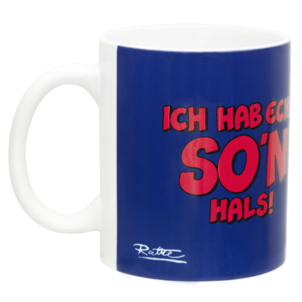 KAFFEEBECHER Ralph Ruthe Ich hab echt so'n Hals! Mehrfarbig 320 ml - Multicolor, Keramik (0.32L) - United Labels