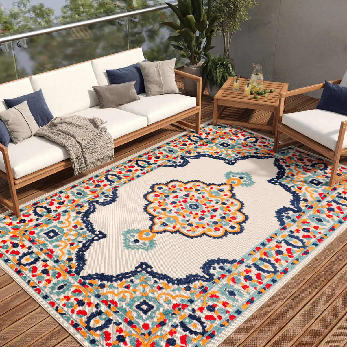 TEPPICH PATIO CREME 150/240 cm - Creme, Textil (150/240cm) - Tapiso
