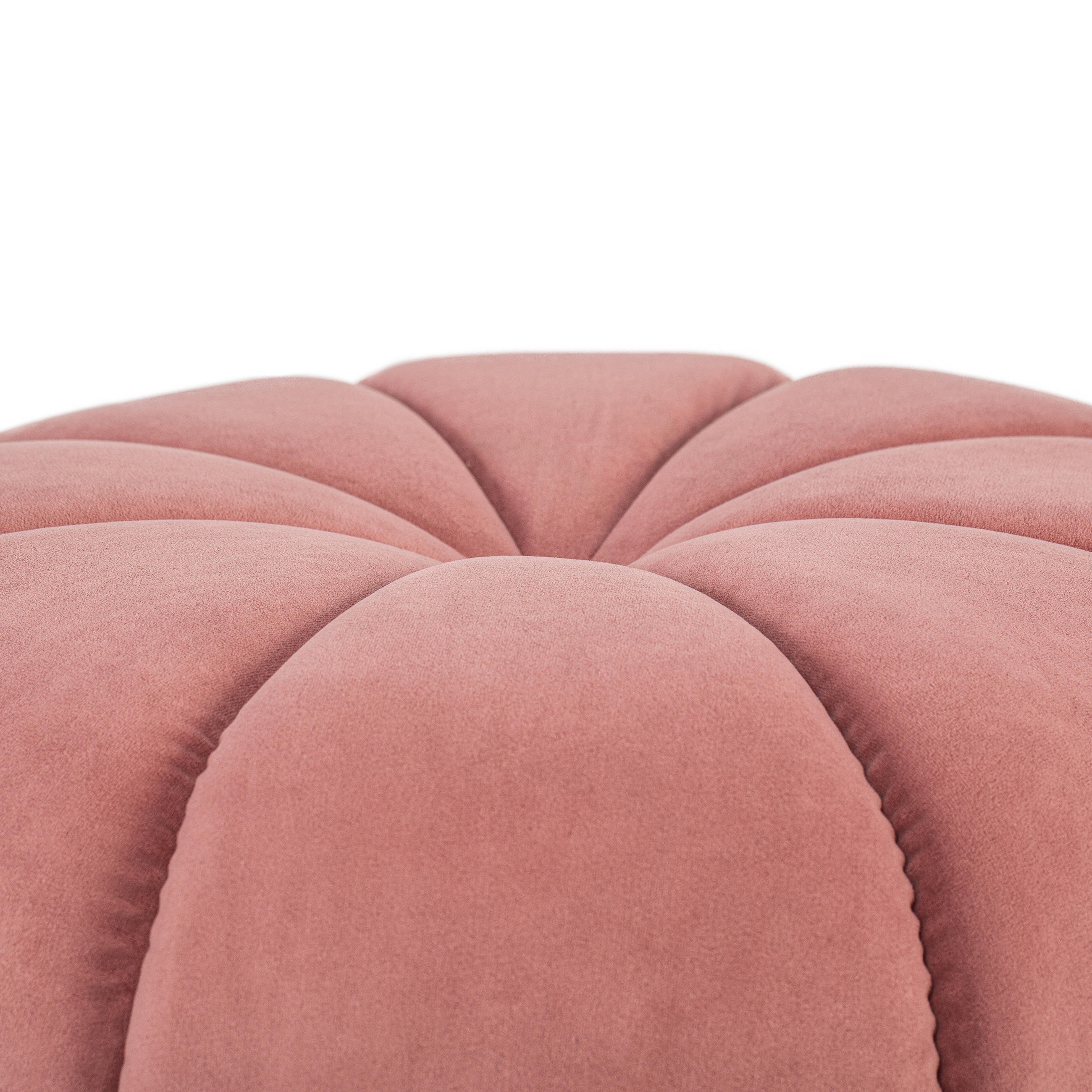 Thumbnail - Nordlys Pouf, Rosa, Textil, 50x38x50 cm, Oeko-Tex®, Wohnzimmer, Hocker, Poufs