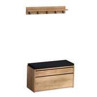 GARDEROBE Larvik Braun - Braun, Holzwerkstoff (80/42/35cm) - Concept Usine