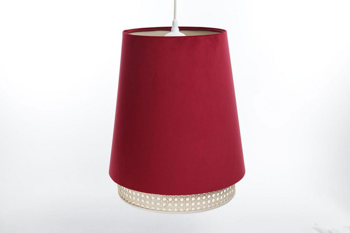 HÄNGELEUCHTE Rot 35/42 cm - Beige/Rot, Kunststoff (35/1.3/42cm) - ONZENO