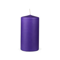 STUMPENKERZEN "Lila", Größe Ø7cm x Höhe: 12 cm - Lila, Naturmaterialien (7/12cm) - HS Candle