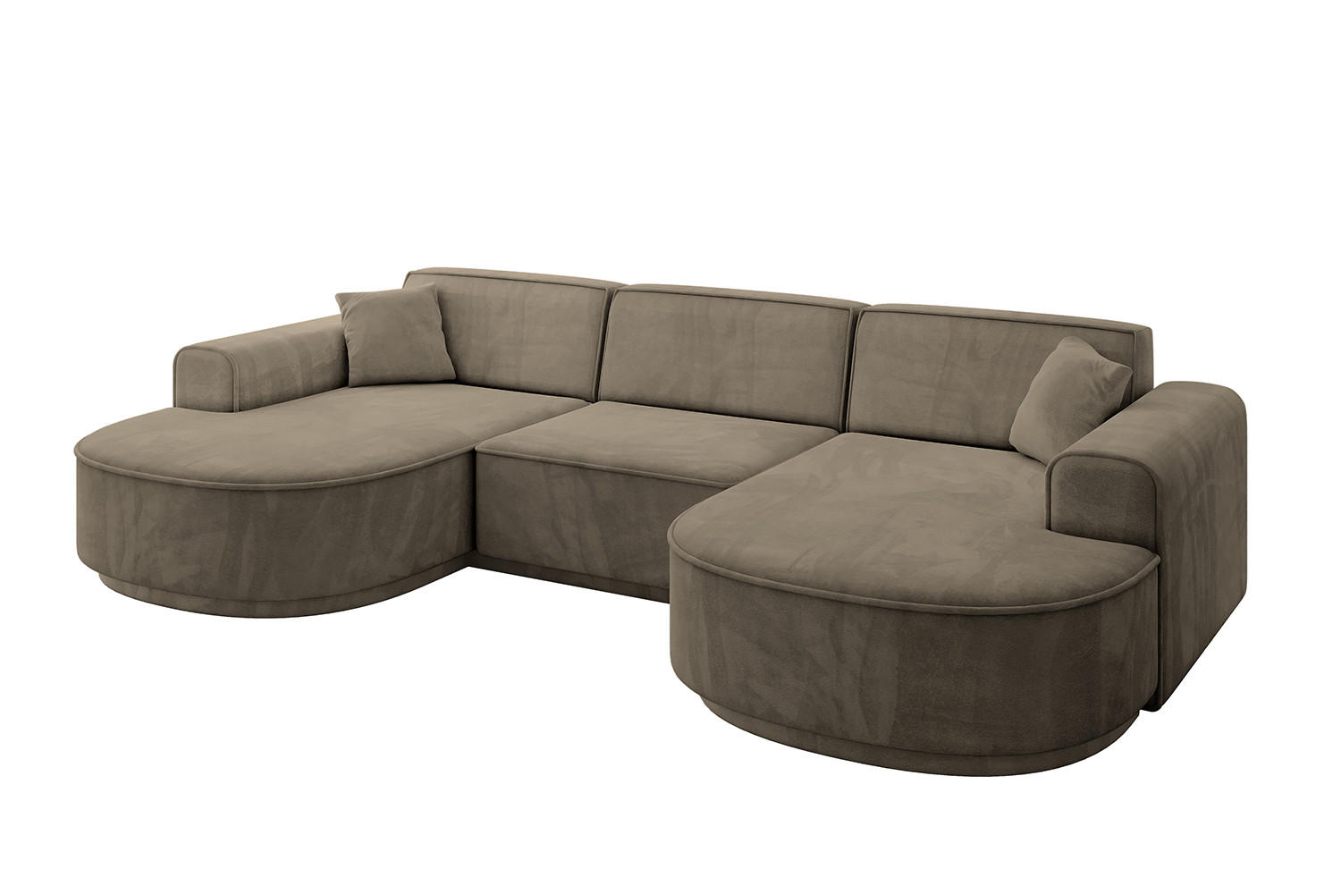 Altdecor Wohnlandschaft Dunkelbraun 303x83x171 cm