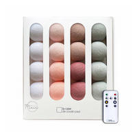 LICHTERKETTE LED Boxen - L'opéra - Puderrosa - Hellrosa, Textil (165cm) - La case du cousin paul