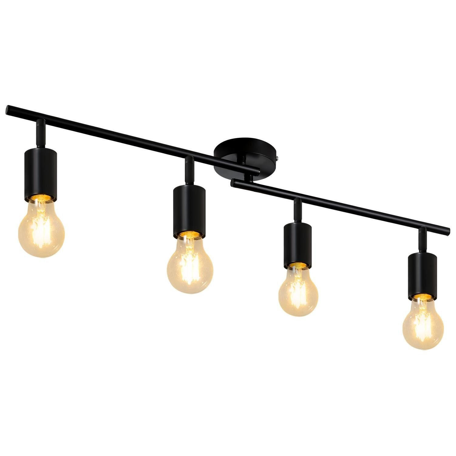 DECKENSTRAHLER Helmut 75/9/16cm - Schwarz, Metall (75/9/16cm) - ZMH