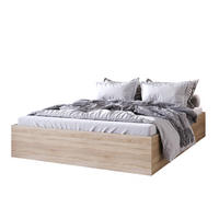 BETT Eiche Sonoma MOND Mit Bettkasten Und Matratze 120x200 cm - Beige, Textil (120/200cm) - Sepro Meble