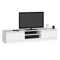 TV-ELEMENT Weiß 160x40x33 cm - Weiß, Holzwerkstoff (160/33/40cm) - Akord