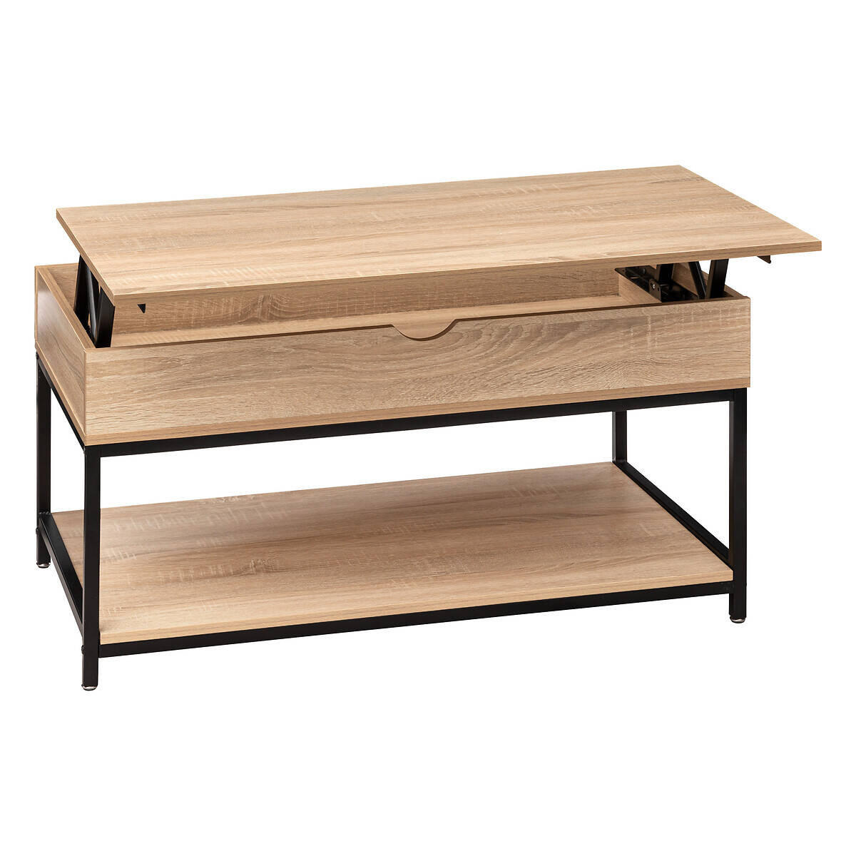 COUCHTISCH Aliaj 95/50/51 cm - Braun, Holzwerkstoff (95/50/51cm)