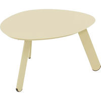 BEISTELLTISCH Tiki - Beige - 55/46/28 cm - Beige, Metall (55/46/28cm) - Lesli Living