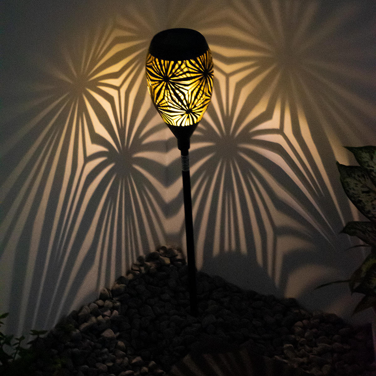 LED AUSSENLEUCHTE Metall Schwarz - Schwarz, Metall (11/11/58cm) - Globo Lighting