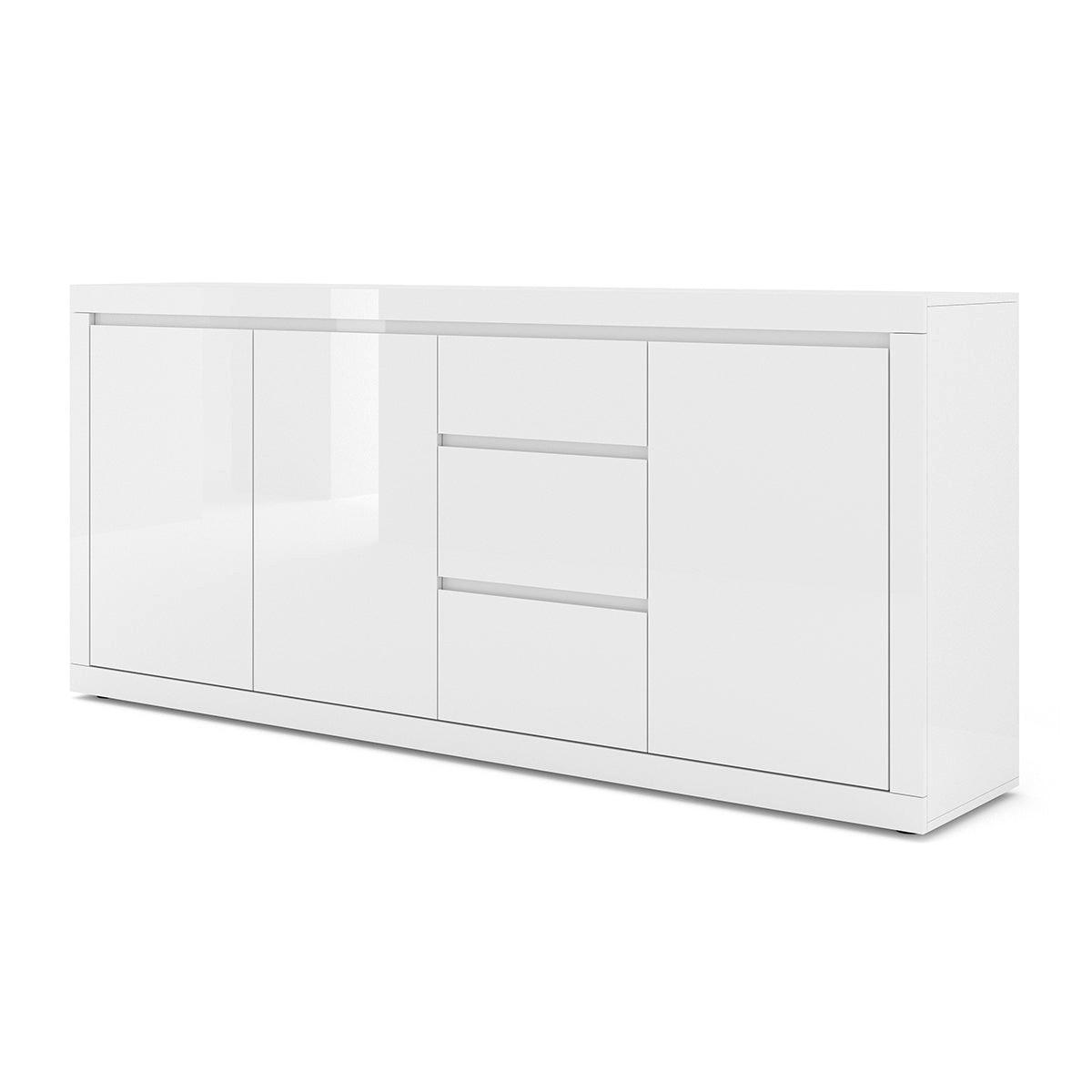 SIDEBOARD Olia Weiß - Weiß, Holzwerkstoff (195/89/40cm) - Petits-meubles
