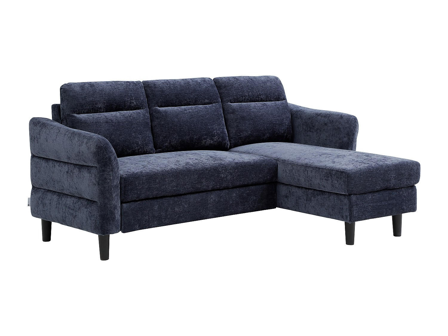 SCHLAFSOFA - -Sitzer - Stoff - Marineblau - - Dunkelblau, Textil (206/90/139cm) - Vente-Unique
