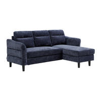 SCHLAFSOFA - -Sitzer - Stoff - Marineblau - - Dunkelblau, Textil (206/90/139cm) - Vente-Unique