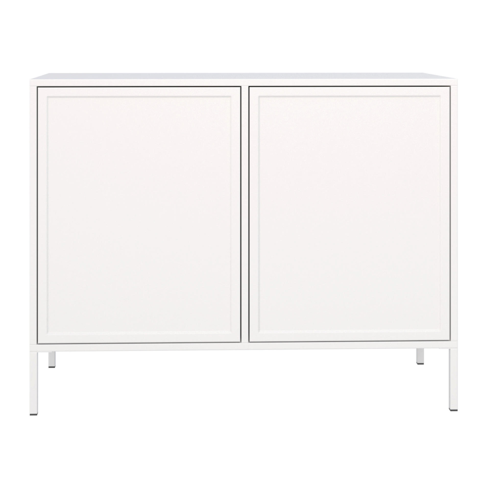 SIDEBOARD Velveto bílý 100cm - bílá, kov/kompozitní dřevo (100/86/40cm) - Selsey