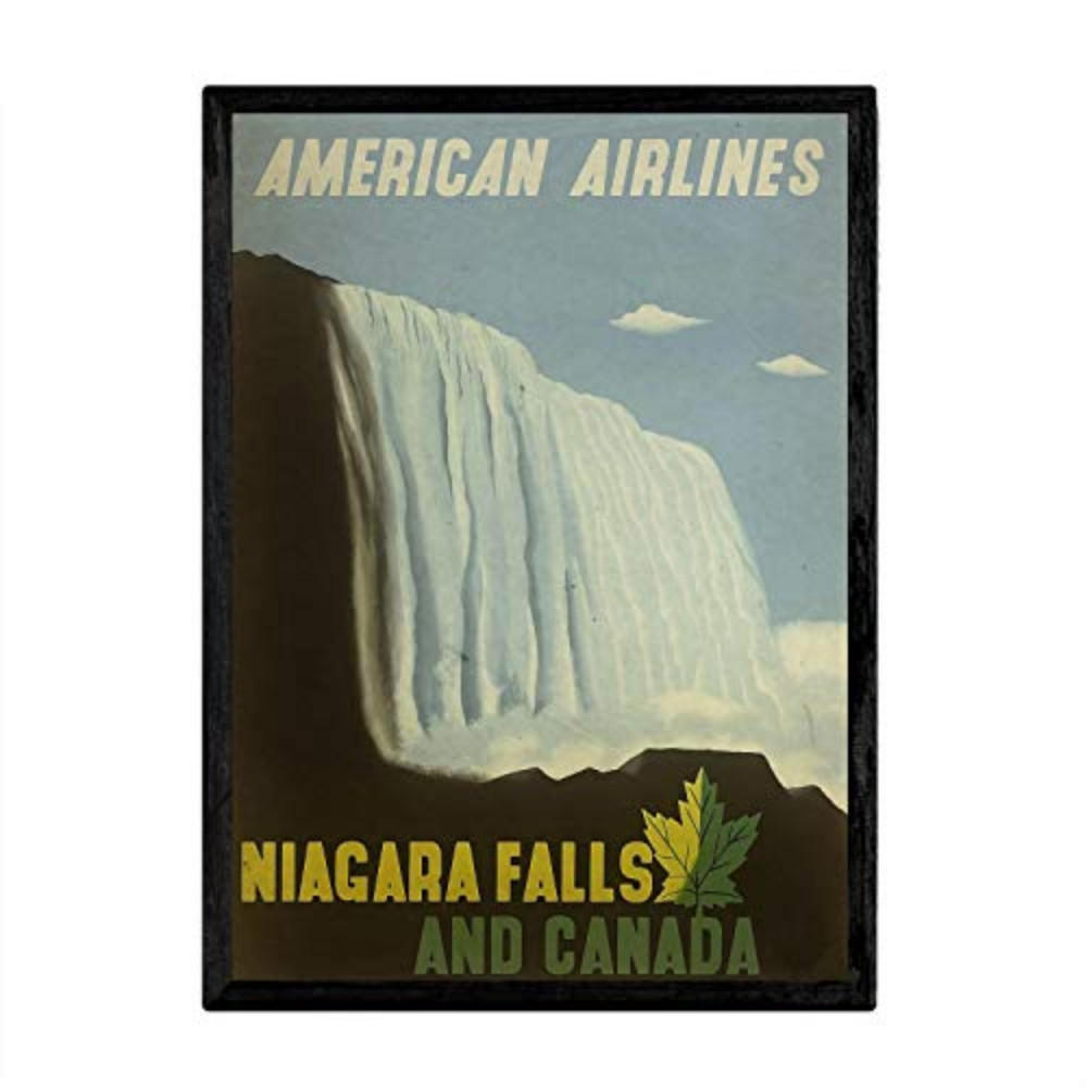 POSTER Niagara Falls Vintage A3 Rahmenlos - Klar, Papier (29.7/5/42cm) - Nacnic