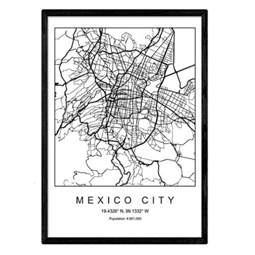 Nacnic Poster Schwarz 29.7x5x42 cm