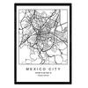 POSTER Mexiko-Stadt Skandinavischen Stil A3 Rahmenlos - Klar, Papier (29.7/5/42cm) - Nacnic