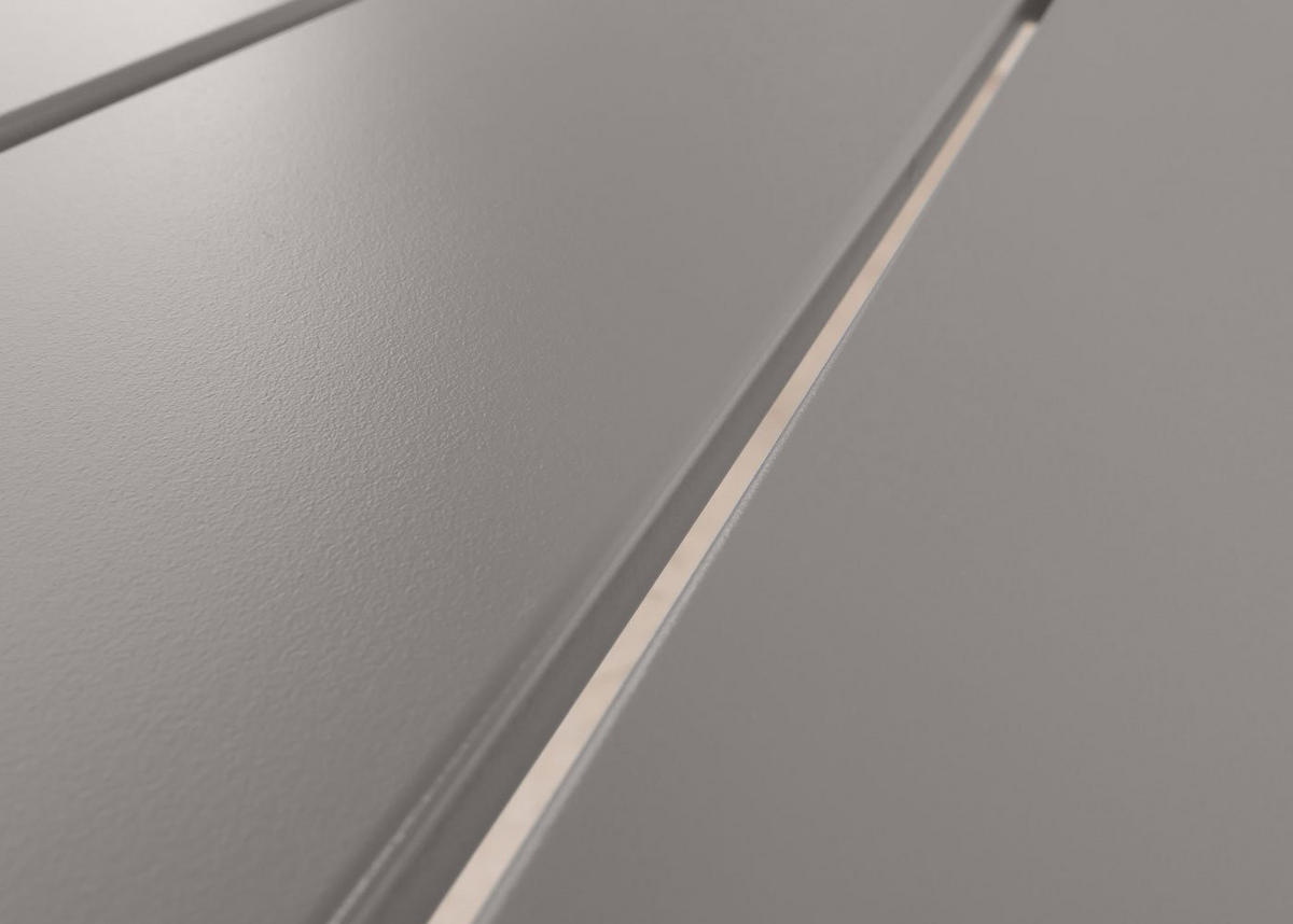 ALU-ESSTISCH 72x140x80cm wetterfest Hellgrau - Hellgrau, Metall (80/140/72cm) - CHEFGASTRO