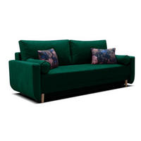 SOFA Flaschengrün TIMON Ausziehbar - Grün, Textil (215/92/92cm) - Sepro Meble