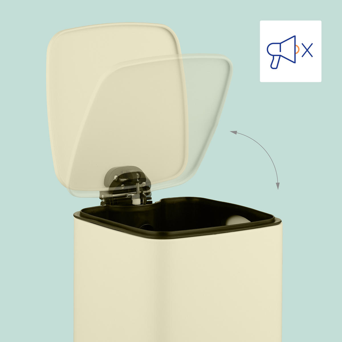 KOZMETICKÝ kôš - béžová, kov/plast (20/33.5/23.5cm) - Relaxdays