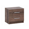 NACHTTISCH Tamiza 50x35 cm - Silberfarben/Braun, Holzwerkstoff/Kunststoff (50/45/35cm) - Ravio