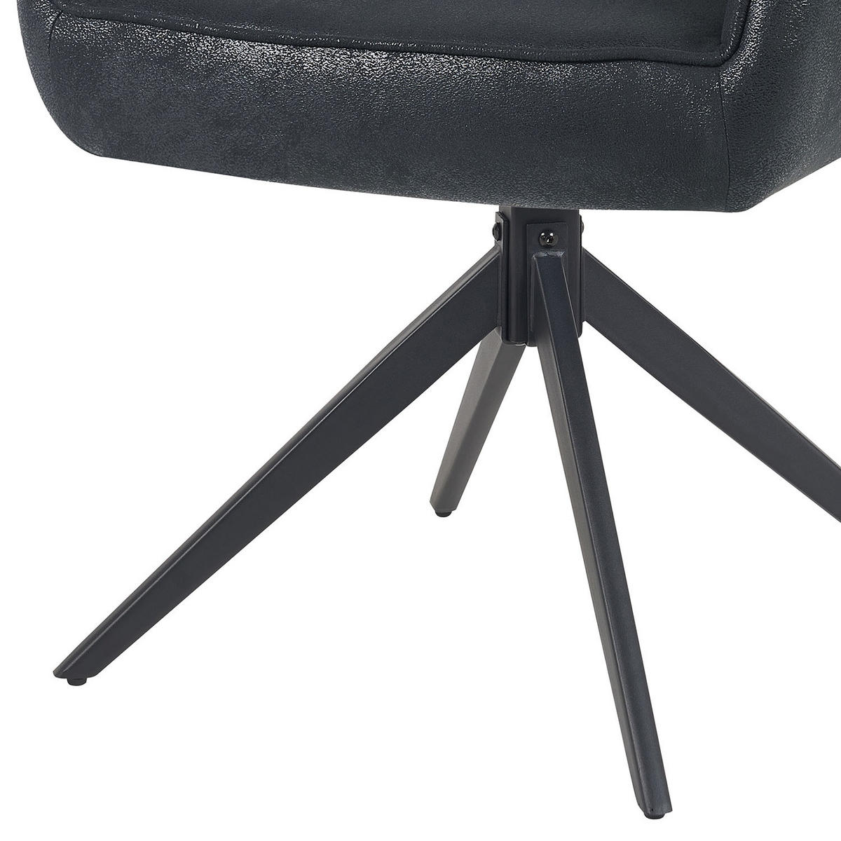 ARMLEHNSTUHL Mika-Kian - Schwarz, Textil/Metall (60/82/61cm) - DUBI Möbel