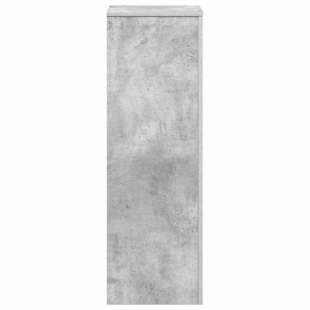 PFLANZENSTÄNDER Betongrau 33/33/100 Cm Holzwerkstoff - Grau, Holzwerkstoff (33/100/33cm) - vidaXL