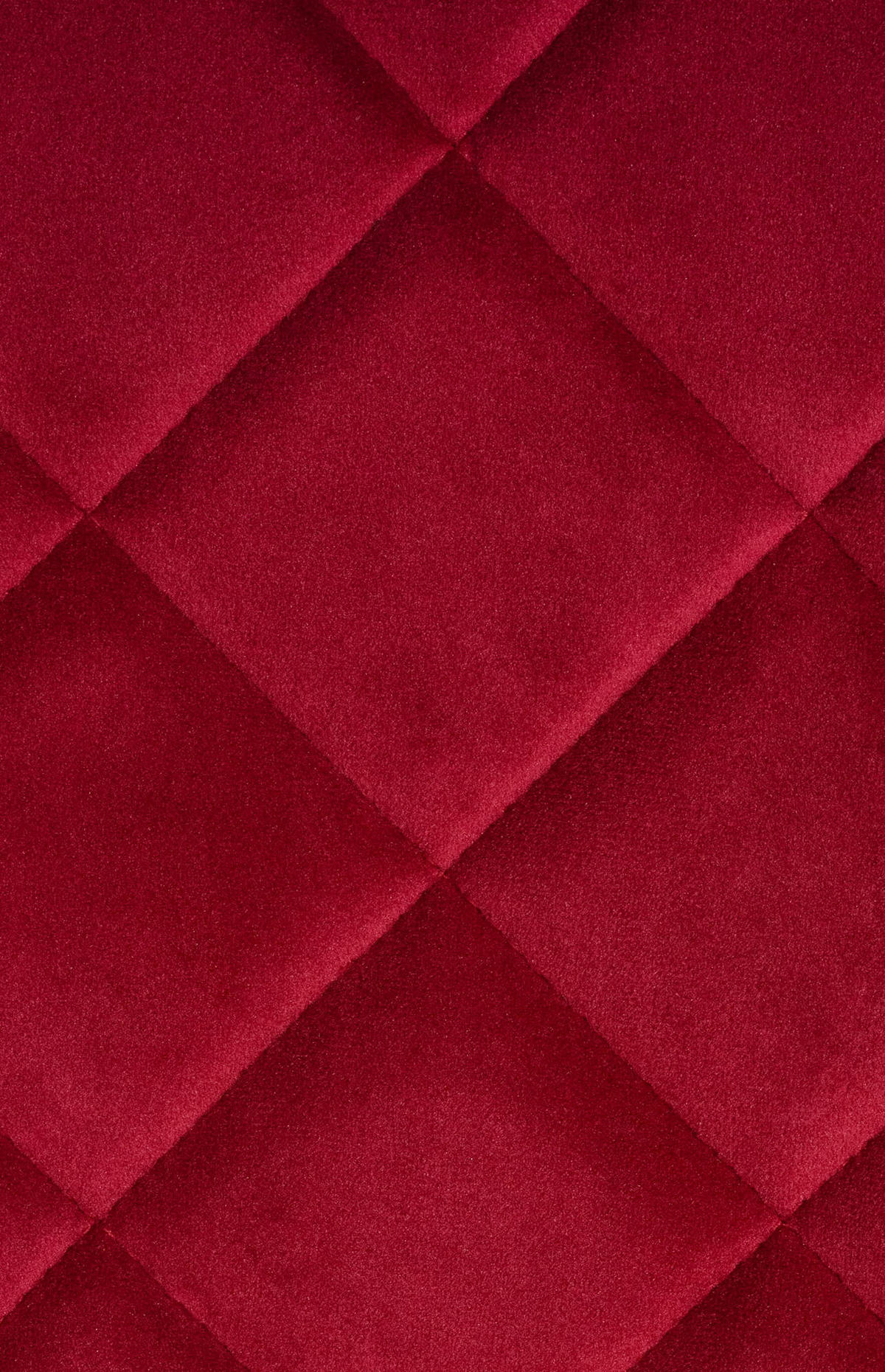 STUHL Samt Rot - Rot/Schwarz, Textil/Metall (53/82/60cm) - CLP