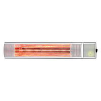 HALOGEN-HEIZUNG für Wandmontage Silber für Außenbereich und Bad 2000 W - Silberfarben, Kunststoff/Metall (63/10/15cm) - Purline
