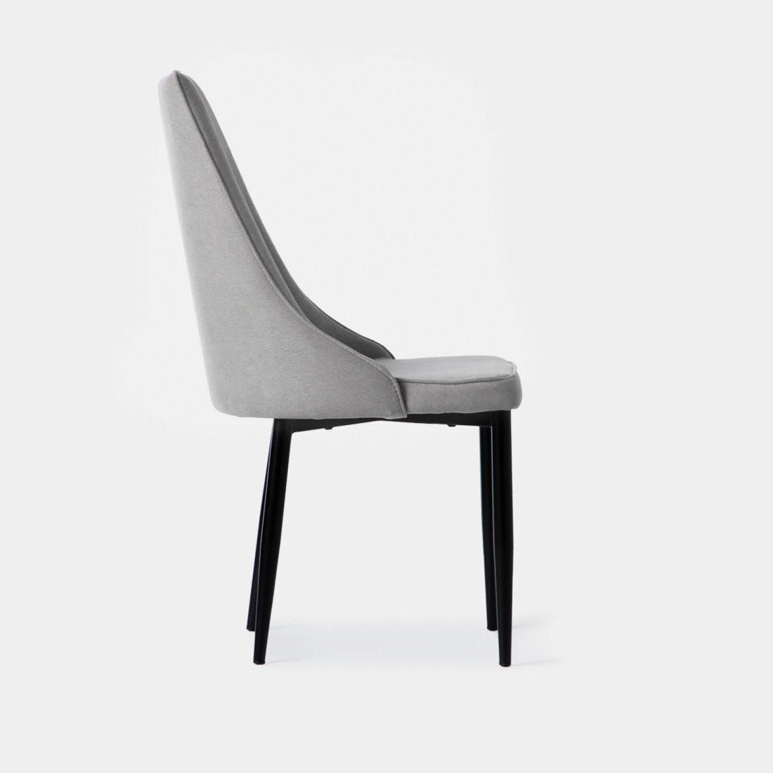 Thumbnail - Klast Home Esszimmerstuhl, Grau, Textil, 45x95x65 cm, Esszimmer, Stühle, Esszimmerstühle, Vierfußstühle