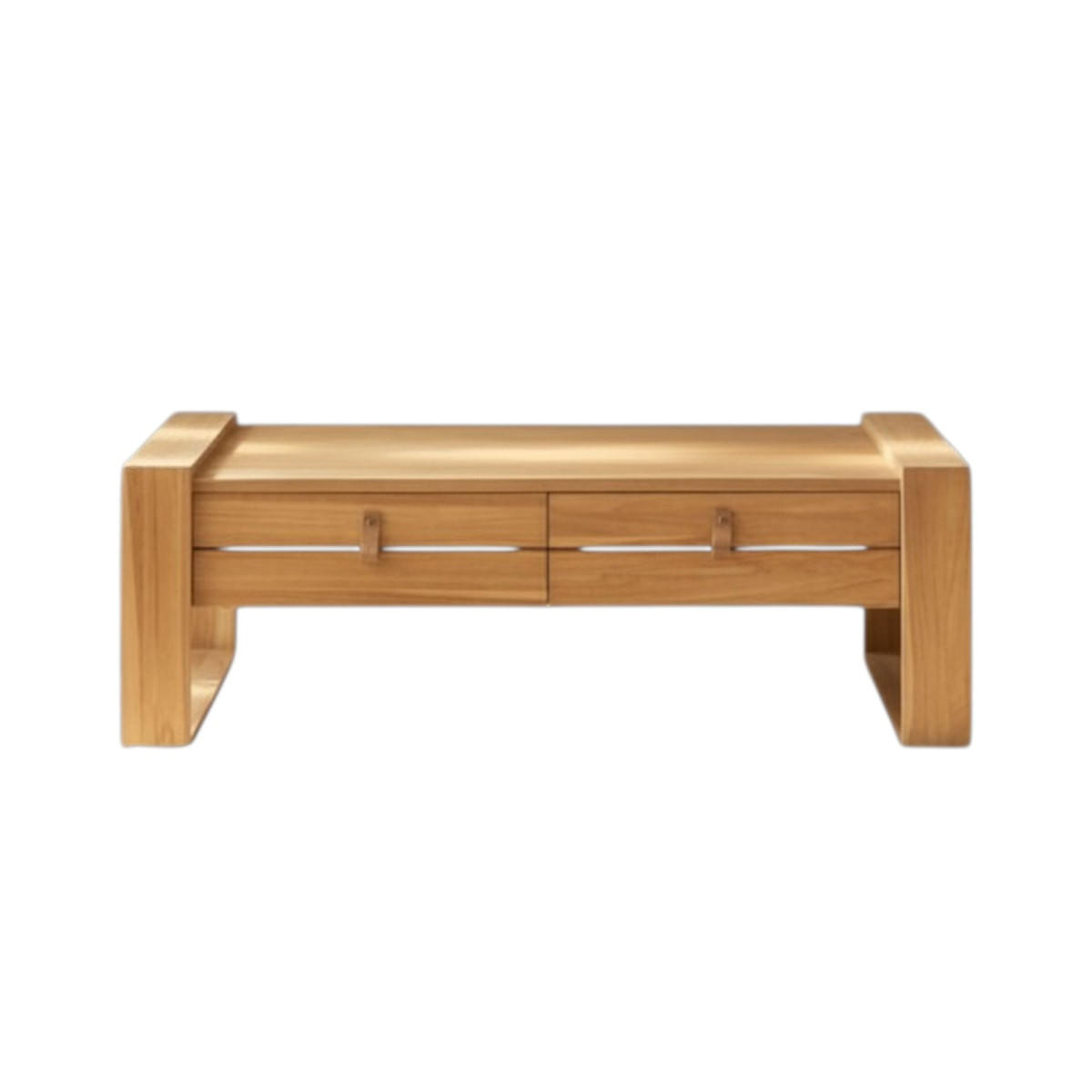 COUCHTISCH Minimalys Natur aus Teak - Naturfarben, Holz (70/120/40cm) - Tikamoon