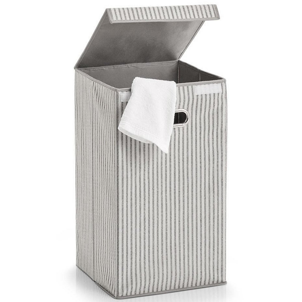 WÄSCHEKORB faltbarer Wäschekorb 60 l 32/32/57 cm - Grau, Textil (32/57/32cm) - ZELLER