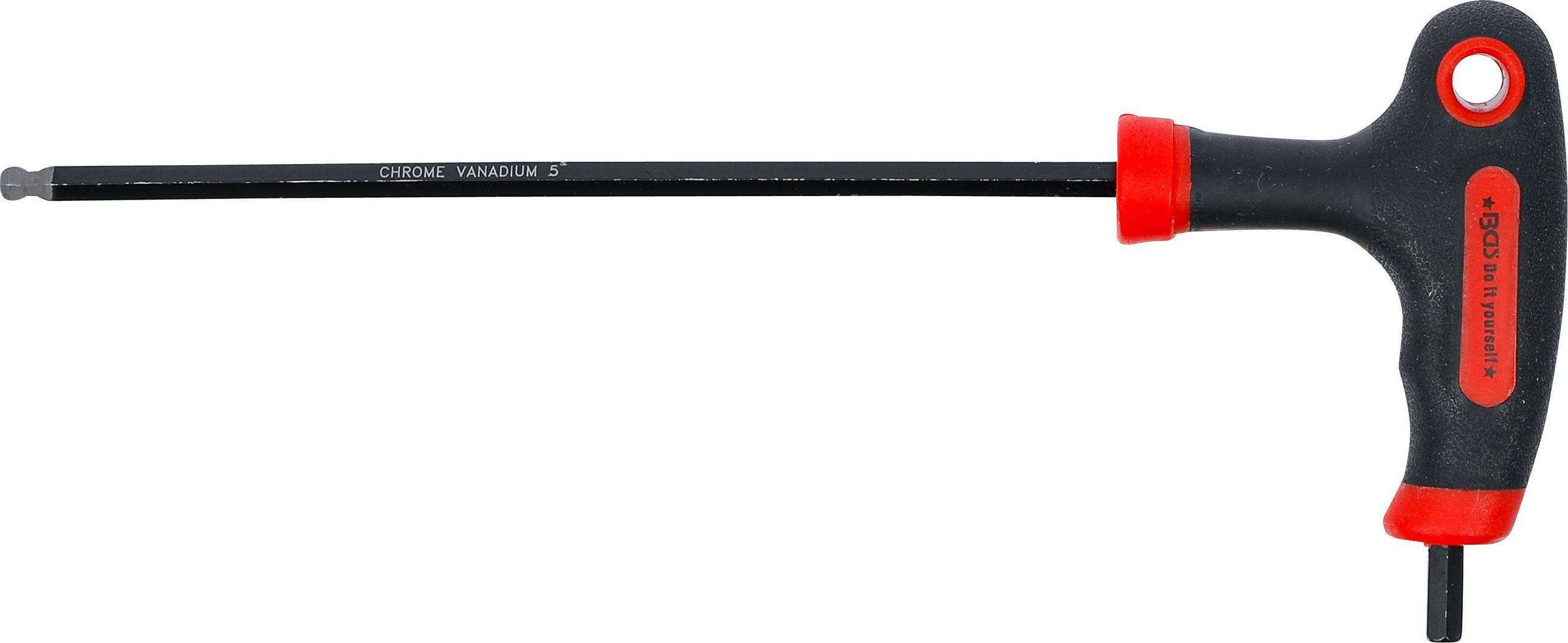 SCHRAUBENDREHER MIT T-GRIFF UND SEITLICHER KLINGE | INNENSECHSKANT / - Multicolor, Kunststoff/Metall (1/1cm) - BGS technic