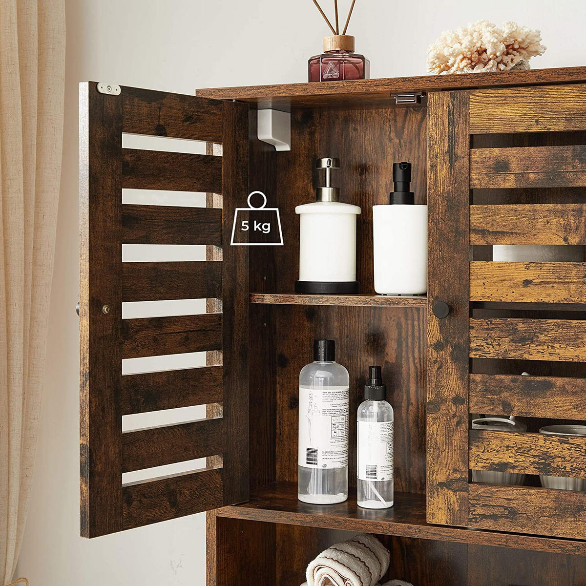 HÄNGESCHRANK - Braun, Holzwerkstoff (20/70/60cm) - Hansiro