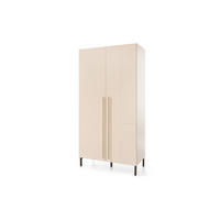 KINDERKLEIDERSCHRANK SORENTO 02 100/50/195 in Sandbeige/Geölte Eiche/Royalblau - Eichefarben/Beige, Holzwerkstoff (100/195/50cm) - Deine Möbel 24