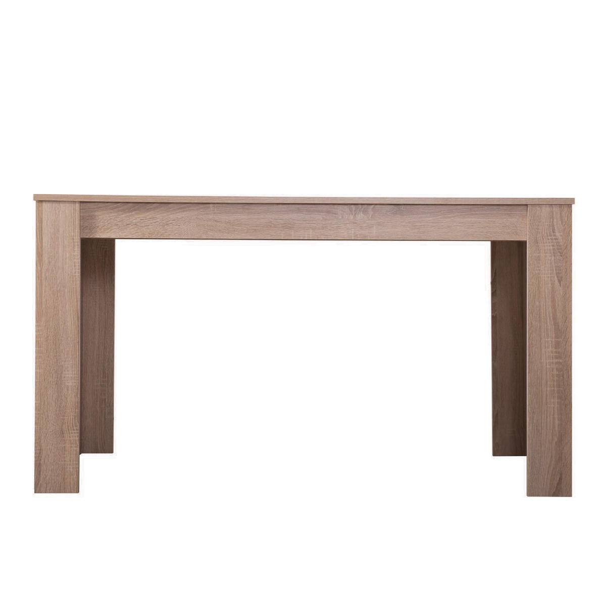 ESSTISCH in Holzwerkstoff 135/80,5/75 cm - Braun, Holz (80/135/75cm) - Homestyle4u