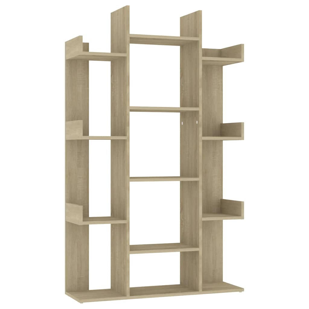 vidaXL Bücherregal Sonoma Eiche 86x140x25.5 cm