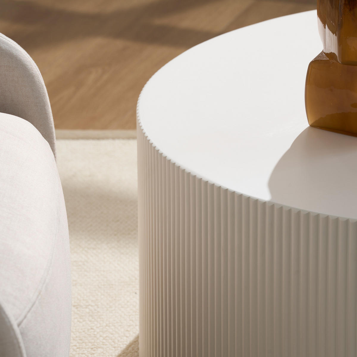 COUCHTISCH - Weiß - Weiß, Holzwerkstoff (80/80/35cm) - home24