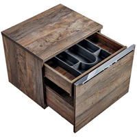 BADMÖBEL-SET 2-TLG. Puebla-56 - Braun, Holzwerkstoff (60/49/46cm) - Lomado