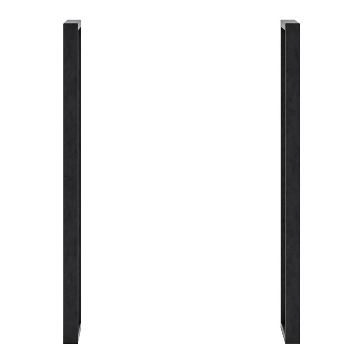 TISCHGESTELL-SET 2 TLG. Kauniainen - Schwarz, Metall (27/87/4cm) - [en.casa]