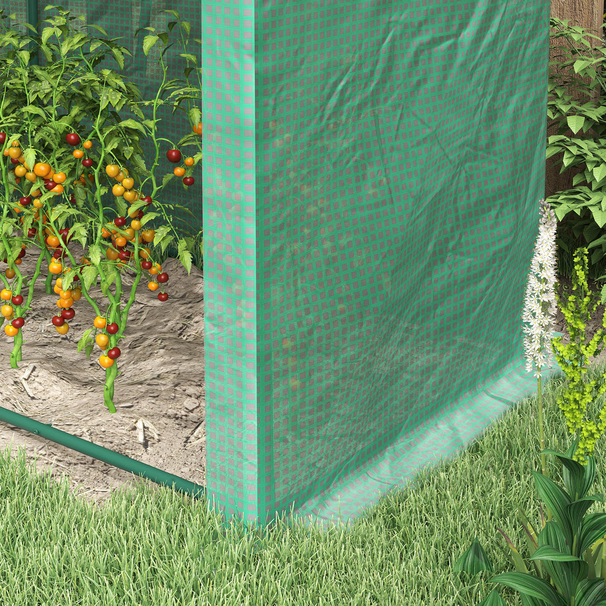 GEWÄCHSHAUS 300x100x200 cm grün - Grün, Kunststoff (300/200/100cm) - Fortuna Lai