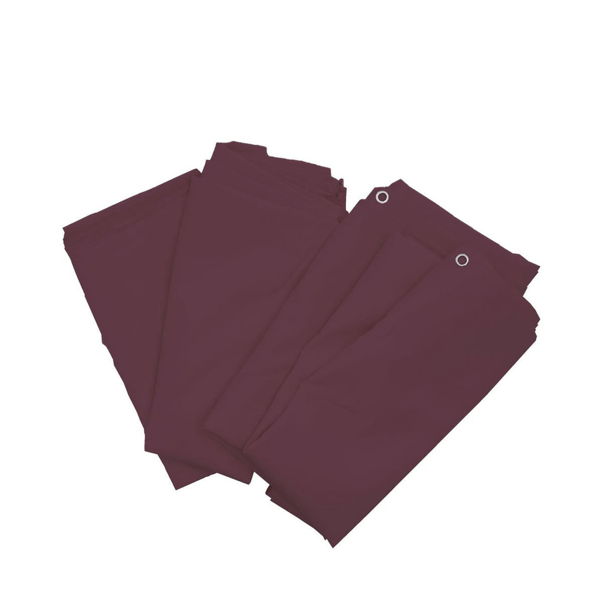 SEITENWAND 4er-Set für Pergola Cadiz 4x4m 205x383cm Rot-Braun - Braun, Textil (383/205/1cm) - BERLINLODGE