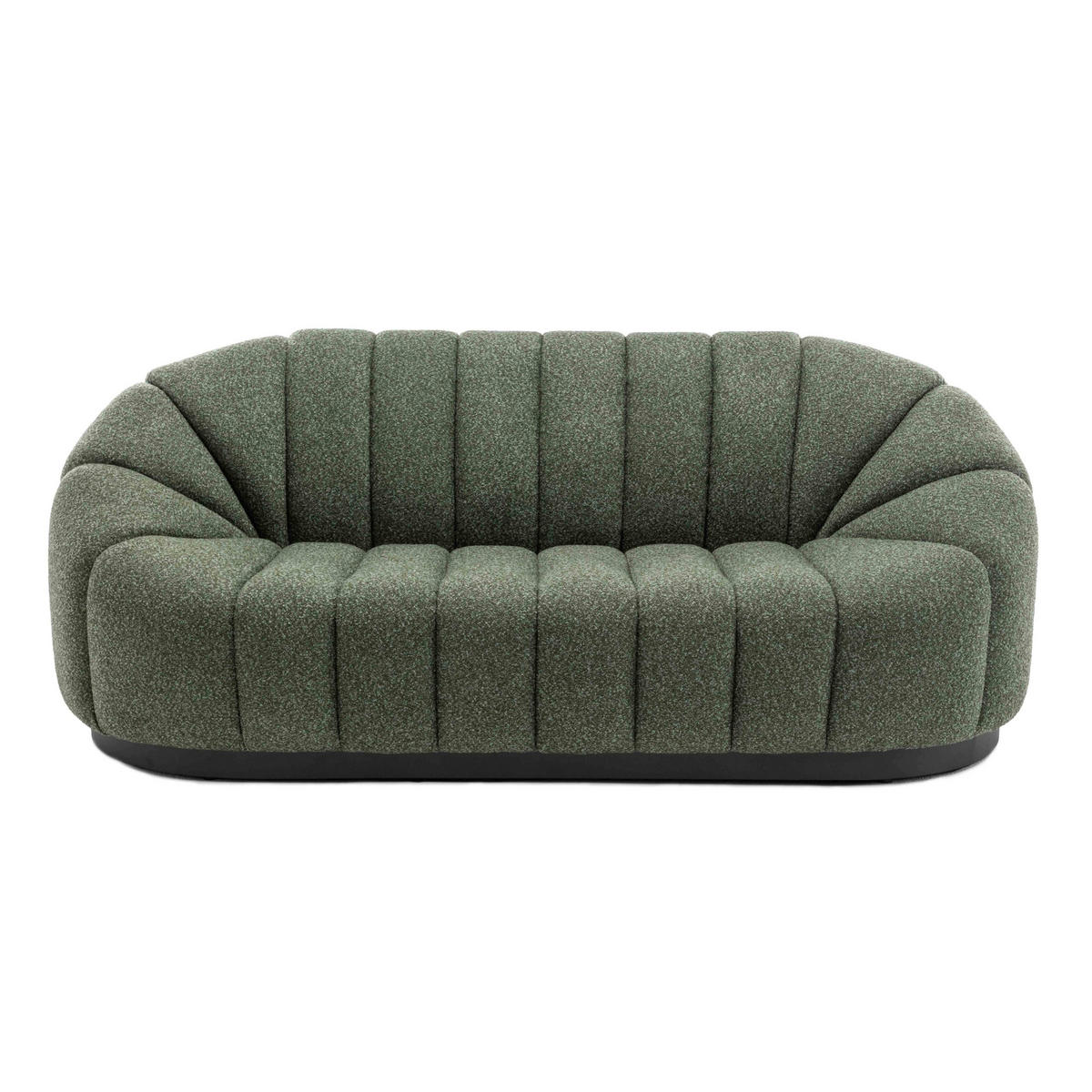 SOFA 3-Sitzer, Grün - Grün, Textil (96/83/215cm) - Oviala